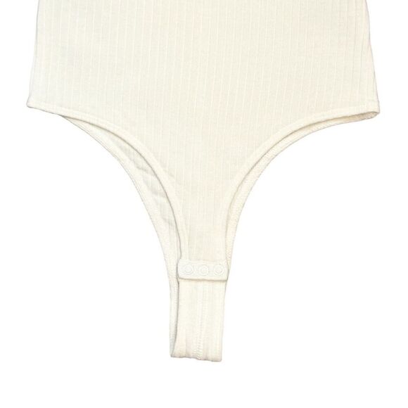 ATM ANTHONY THOMAS MELILLO Micro Modal Crossback Bodysuit Size XS White - Picture 4 of 9